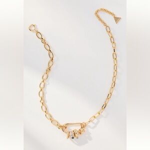 Anthropologie Gold-Plated Charm Necklace